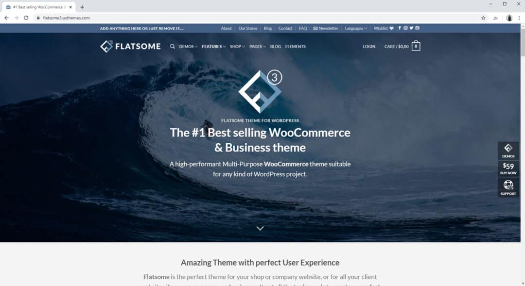 flatsome theme from uxthemes