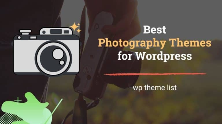 best wordpress photography themes