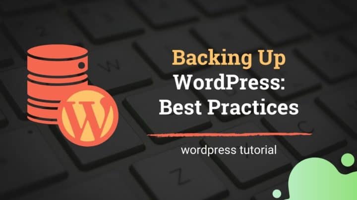 Back up WordPress
