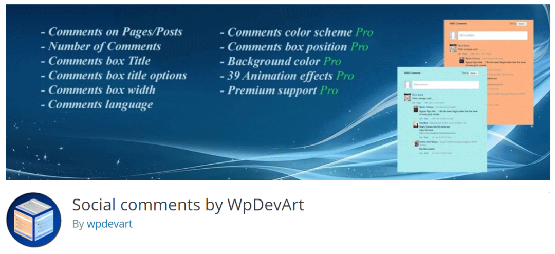 Social Comments by WpDevArt