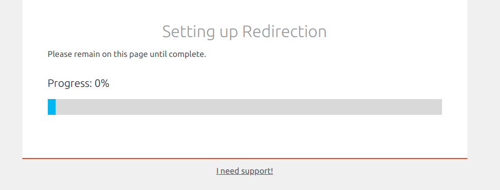 finish setting up redirection plugin