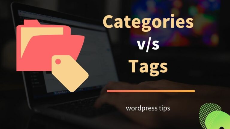 Categories vs. Tags in WordPress
