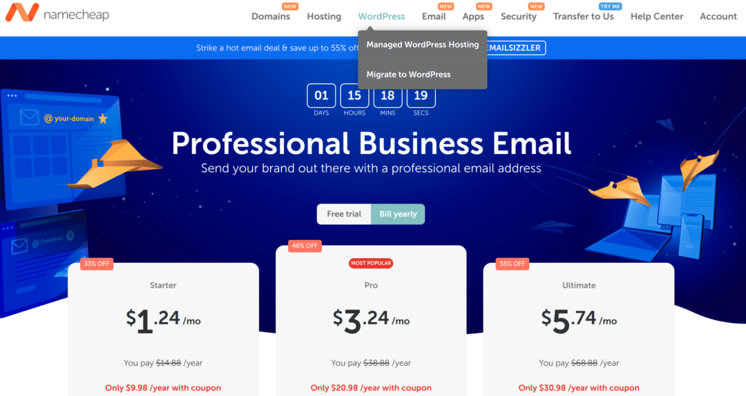 Namecheap Professional Business Email