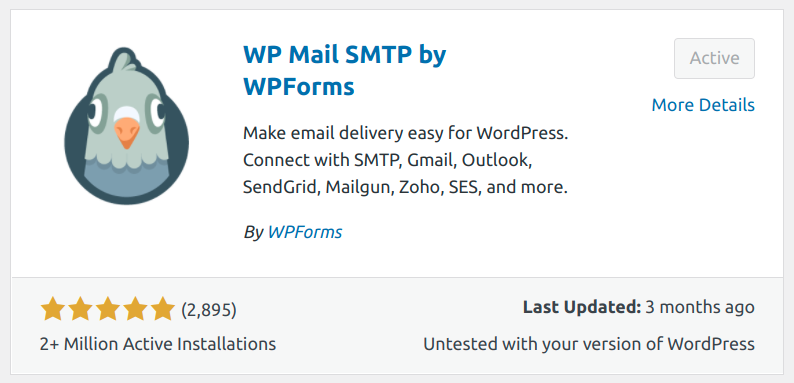 WP Mail SMTP plugin