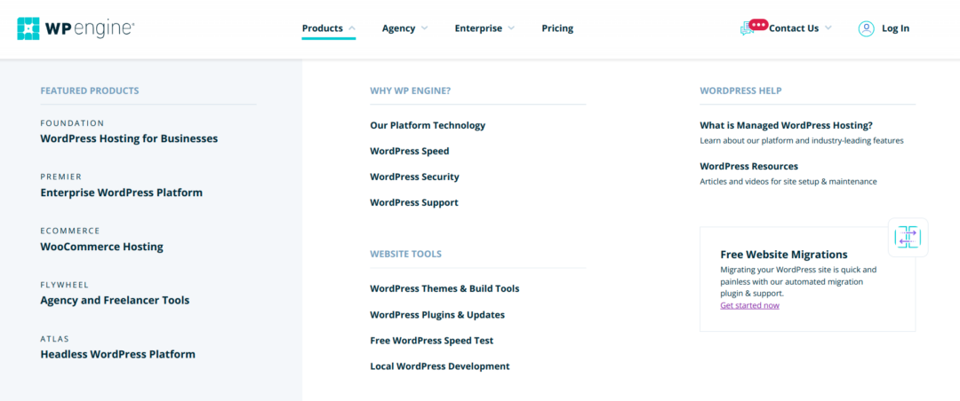 WP Engine products